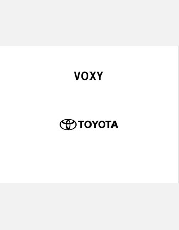 toyota voxy hybrid 2020-2021 owners manual in english